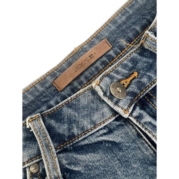 Joe’s Jeans Mid-length Shorts Factory Distressed Medium Wash Women's Size 27 - Picture 4 of 7